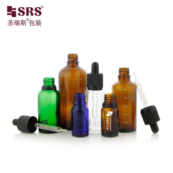 Hot Selling Glass Dropper Bottle for Skincare Essential Oil with Press Screw Tamper Evident