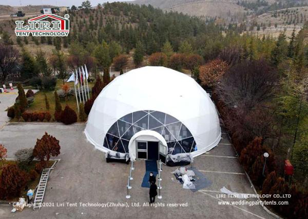Diameter 11M Geodesic Dome Tents For 100 People Capacity Outdoor Party Events