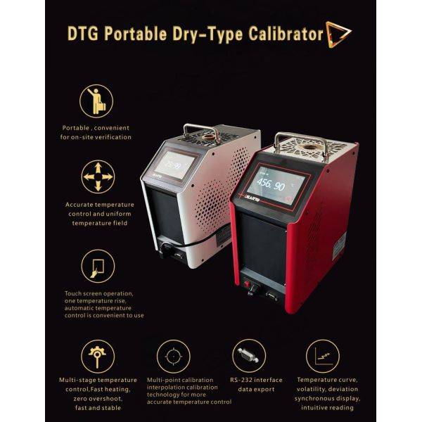 110/220VAC Power Supply Dry Type Temperature Calibrator with ≤±0.2C Radial Uniformity