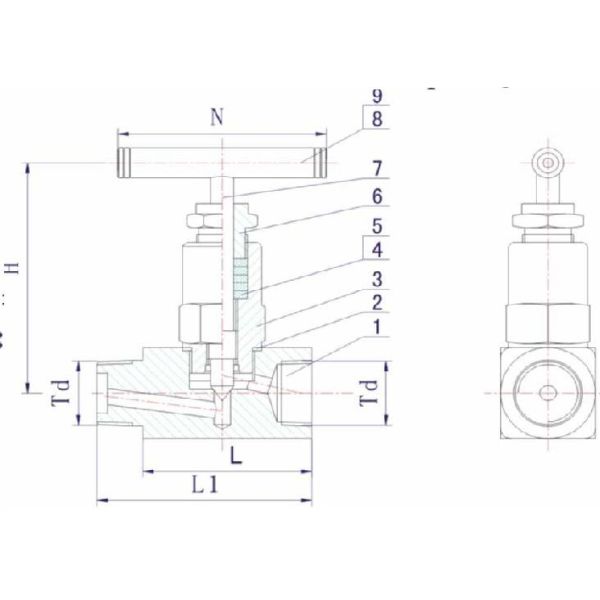 needle valve Forged Steel Angle Needle Valve Working Medium Water Oil Natural Gas