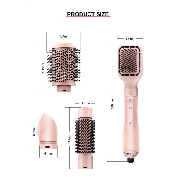 Заменимый электрический сушильщик 4 щетки волос в 1 многофункциональном