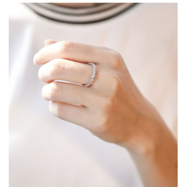 Обручальные кольца колец с бриллиантом 0.3ct Moissanite золота Bowknot 18K для свадьбы