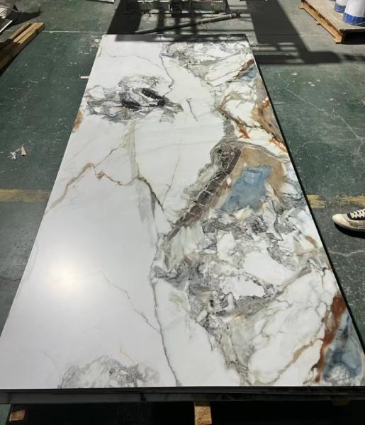 PVC UV board waterproof marble wall panels high glossy decorative panels