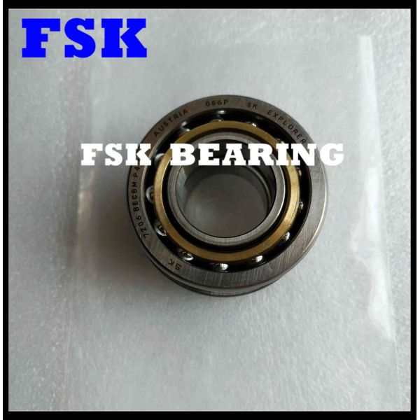 Single Row 7206 BECBM P4 DF Angular Contact Ball Bearing ID 30mm OD 62mm
