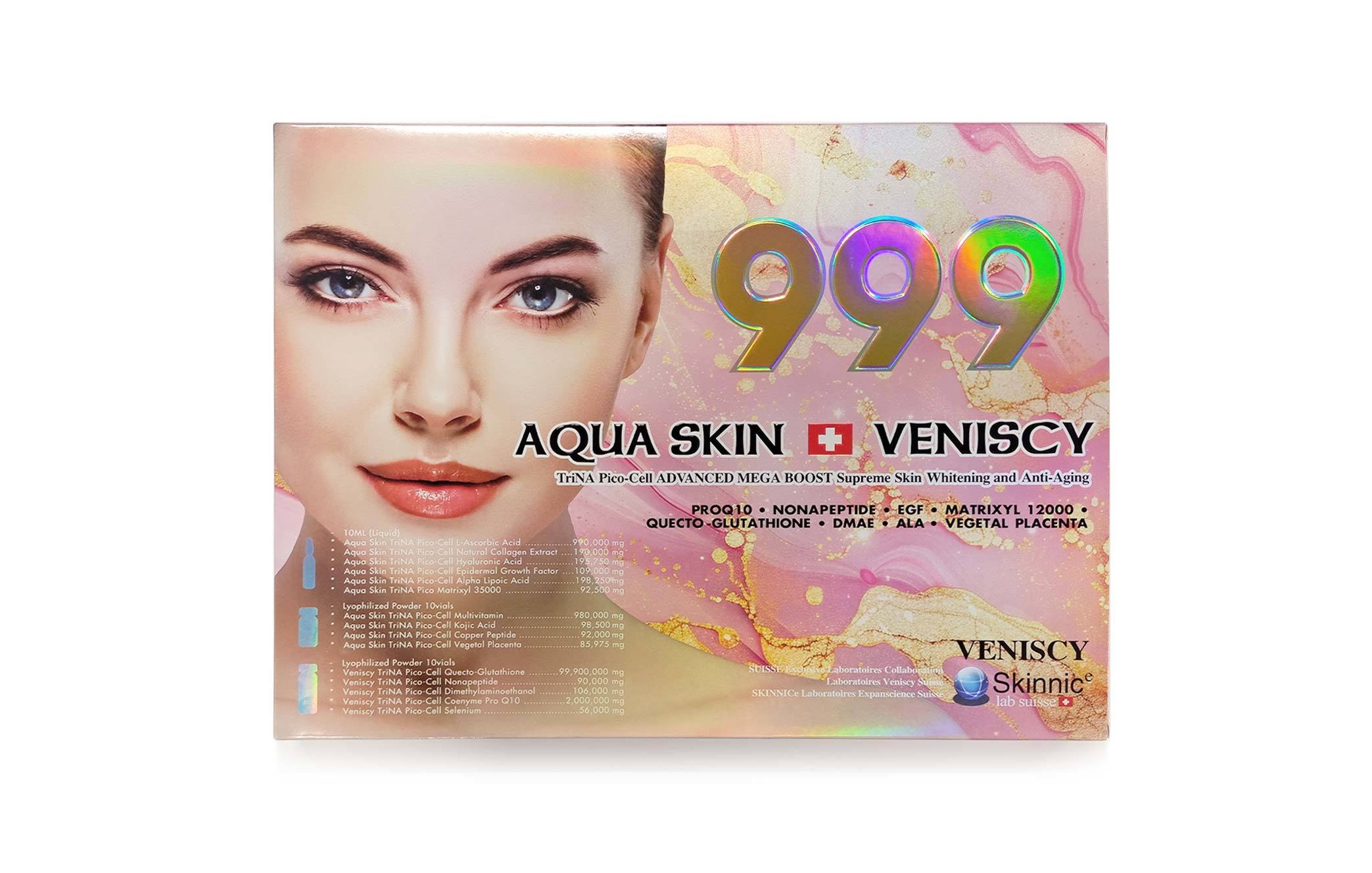 29800000mg Aqua Whitening Injection Skin Veniscy 999 Glutathione