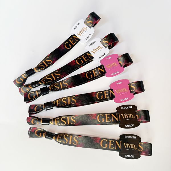 Custom Event Festival Party Ribbon Satin Fabric One Time Use Brands Blank Sublimation Wristbands Bracelets