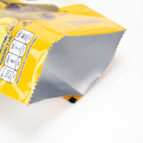 Impression numérique personnalisée Snacks thaïlandais Banane Oignon Crispy Roll Back Sac scellé Emballage alimentaire en aluminium