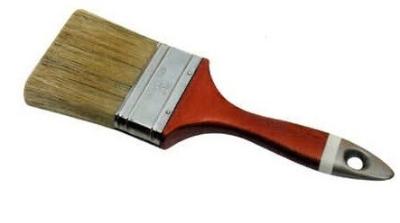 Pinceau de peinture Bristie blanc à double bouillie
