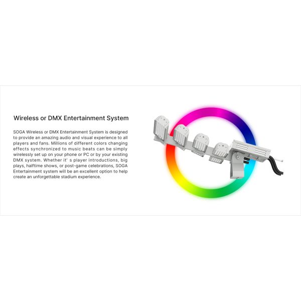 10KV Автостоянка LED Light DMX Control RGB Sports Field Lights Flood Lights