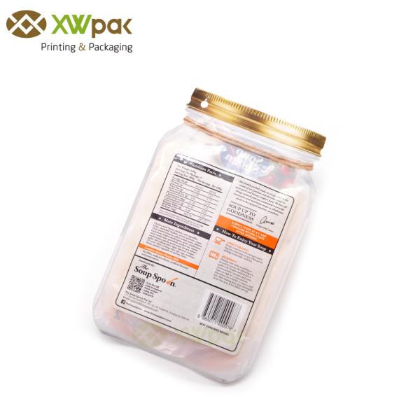 Special shape Stand Up Pouches Vertical Corners Snack Packaging FDA Approved