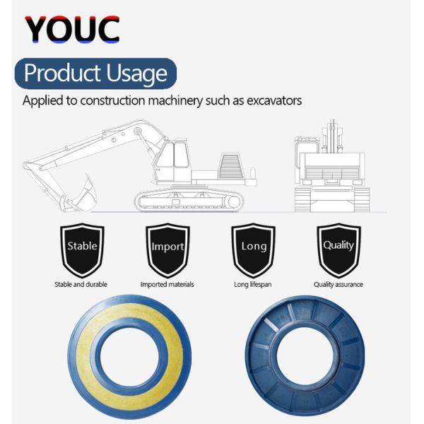 Anillo de sello de aceite azul NBR Babsl Sello de aceite de alta presión Sello de aceite de bomba hidráulica