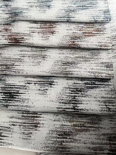 Polyester Chenille Weave Curtain Fabric With Yarn Dyed Pattern