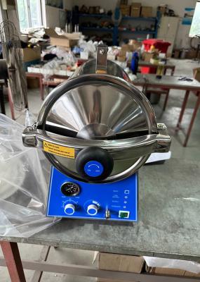 16L panel de botón Esterilizador de autoclave de estructura de acero inoxidable completo