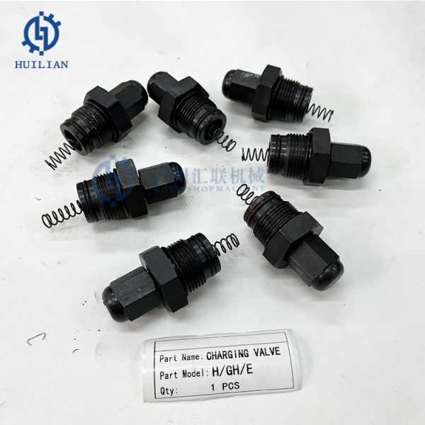 NPK GH2 GH3 GH4 GH6 GH7 Hydraulic Rock Breaker N2 Nitrogen Gas Charging Valve Use for Hydraulic Hammer Spare Parts Charging Valve