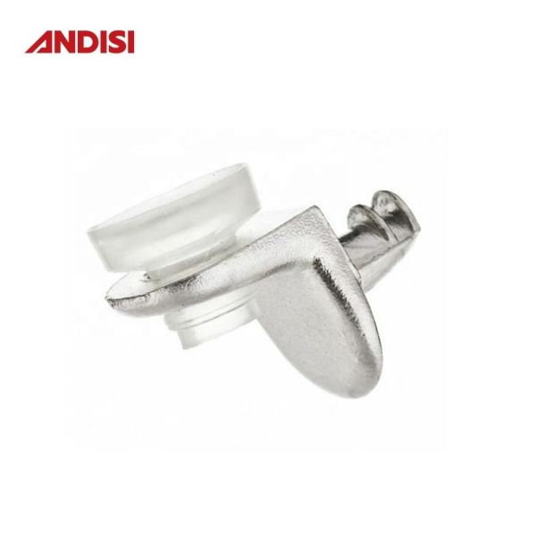 Zinc Alloy Glass Clip Clamp Bracket Holder for Cabinet Shelf Other Furniture Hardware