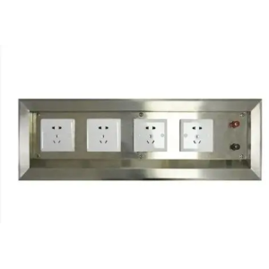 Cleanroom Power Outlet Box Stainless Steel Electrical Socket Boxes IP66 Rated For Washdown Areas