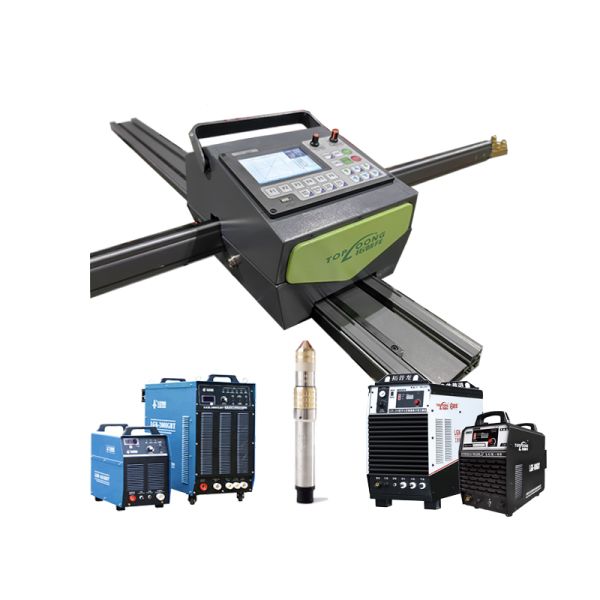 Small Plasma CNC Cutting Machine or Oxy-fuel Flame LGK 120 200 IGBT Power Source Duty Cycle Pantograph Esab Cross Bow