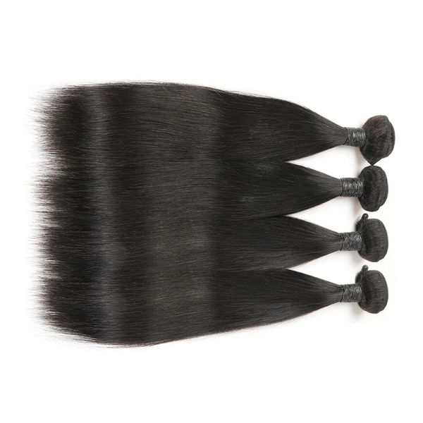 Armure droite véritable de cheveux de Vierge de la catégorie 9A aucun service synthétique d'OEM de cheveux