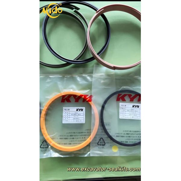 KYB HBY Hydraulic Cylinder Buffer Ring Replacement Part For Excavators - 120mm ID X 135.5mm OD X 5.8mm Thickness - Durable Wear Ring For Hydraulic System Maintenance