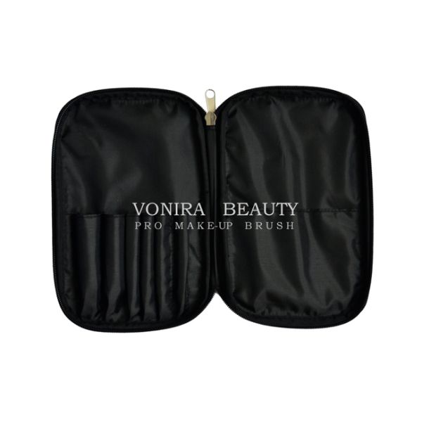 Сумка портативного случая щетки макияжа красоты косметическая с чернотой отсеков