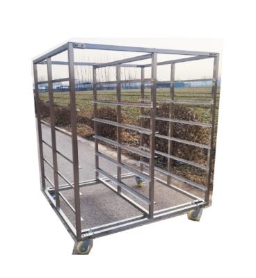 Customizable Commercial Stainless Steel Tray Trolley For Bakery Snacks