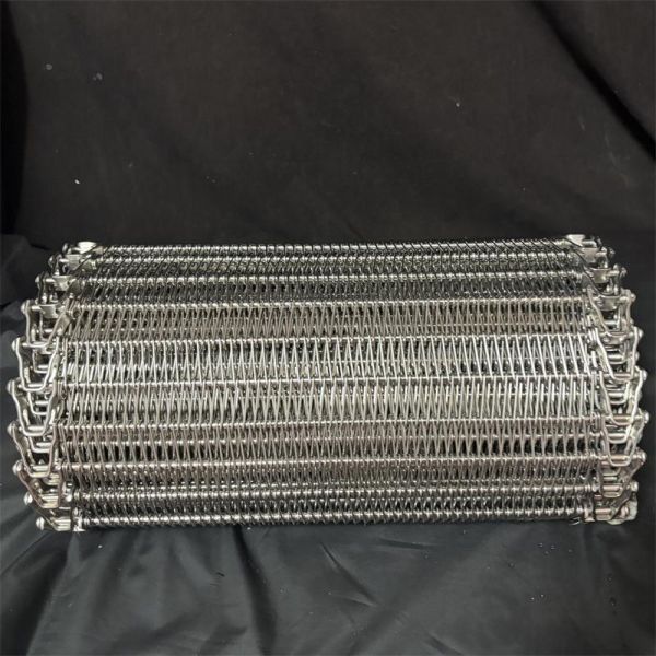 Stainless Steel Freezing Food Conveyor 304 Stainless Steel Spiral Balance Mesh Belt