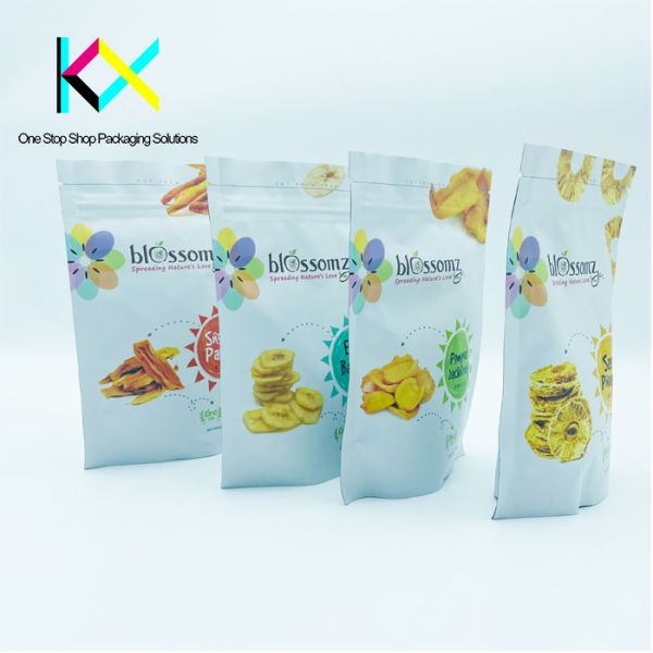 BRC Custom Printed Resealable Food Bags Laminated Foil Snacks Packaging Pouches