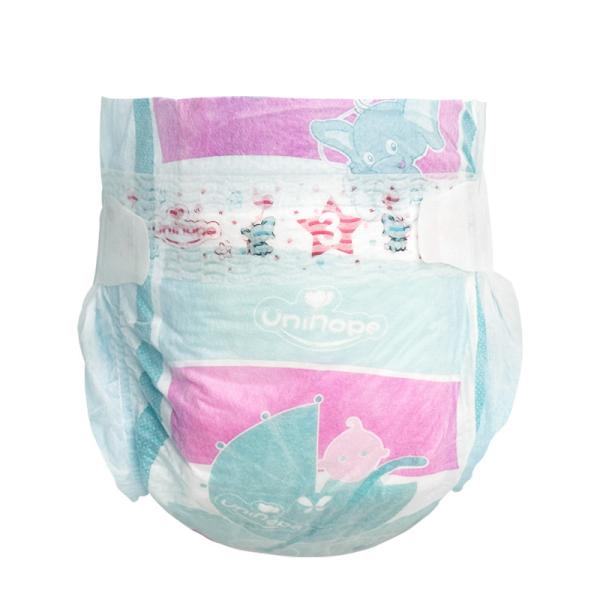 Colorful Grade A Disposable Baby Diapers with Free Samples and Wetness Indicator