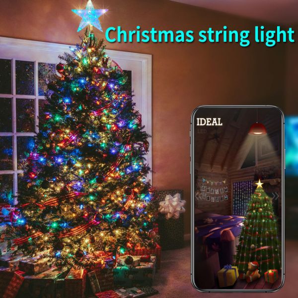 RGB Colorful Light String USB Colorful Light LED Christmas Tree Light Strip with Agi32 Layout and 1-