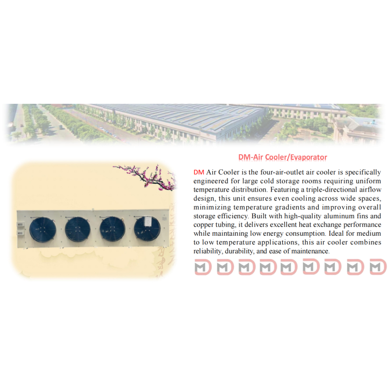 Industrial Grade Refrigeration Evaporator Air Cooler Energy Saving Anti Corrosion Coating