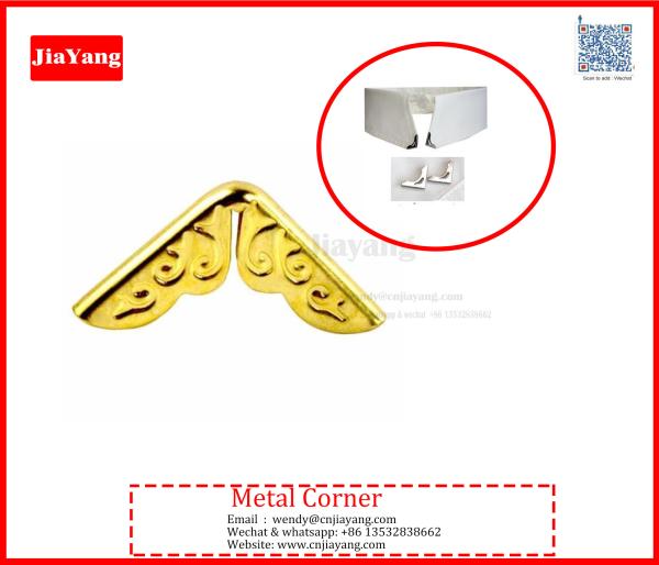 Wholesale price different color plated metal book corner