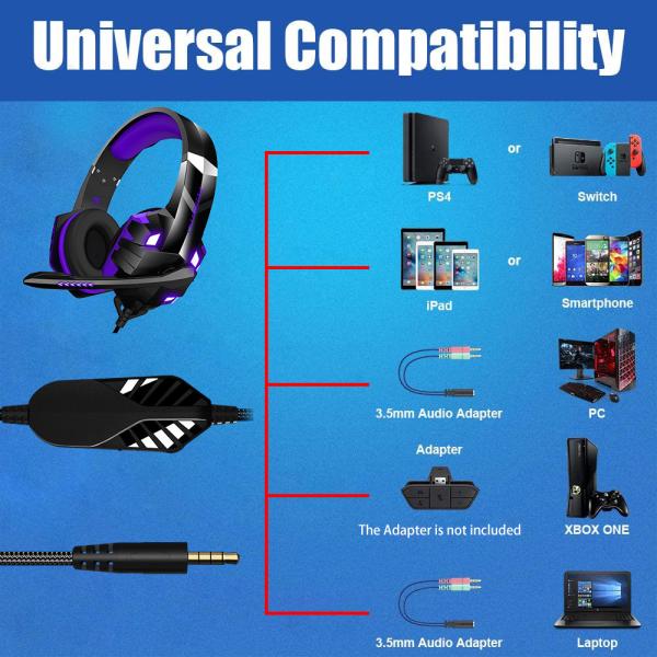 Headset de jogos à prova d'água 7.1 cancelamento de ruído com microfone Para PC PS4 Xbox Free Sample