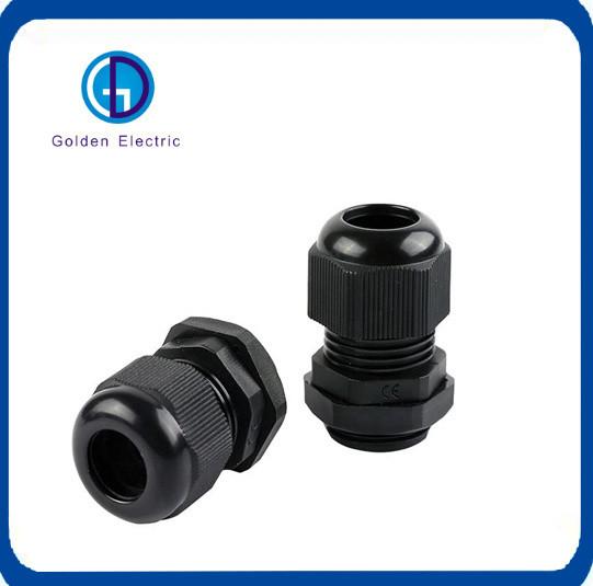 UV Resistant Black Nylon Cable Gland Customizable For Safety Connection
