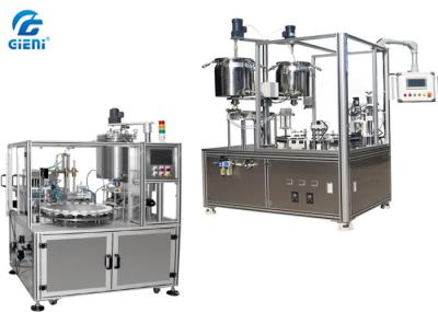 Equipamento de enchimento cosmético semiautomático para o brilho do bordo com tanque dobro