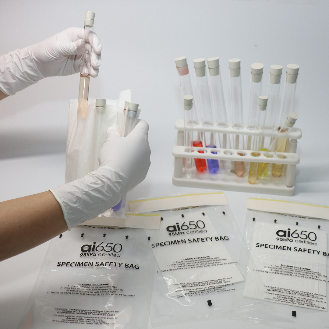 Laboratory Medical Biohazard Specimen Bag LDPE Plastic