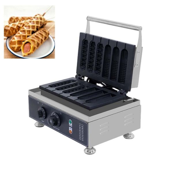 Домашний вафли хот-дог палочка вафли кукурузная машина для собак AM-216 с большой емкостью