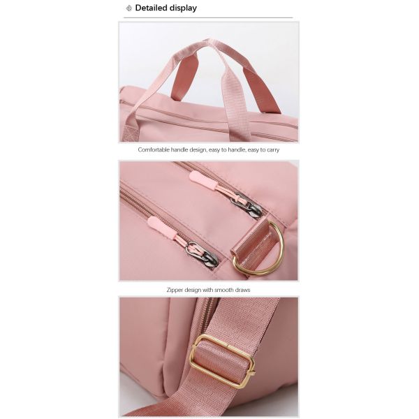 Custom Branded Nylon Gym Bags ,  Anti Theft Waterproof Fabric Sports Luggage Bag