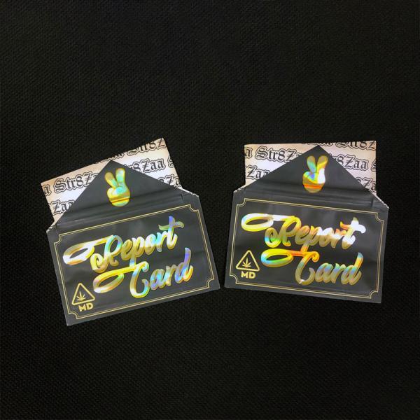 Ziplock Mylar Weed Packaging Bags Custom Printed For Gummy