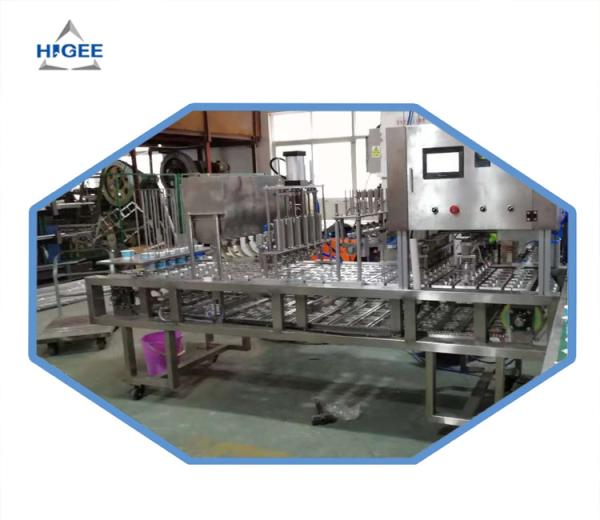 Stainless Steel 5Kw Automatic Bottle Filling Machine For Yogurt Filling