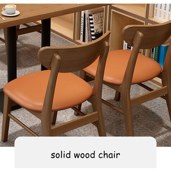 Foshan Factory Restaurant Table and Chairs Commercial Coffee Table With Chair Solid Wood Booth Sofa Seating for Restaurant
