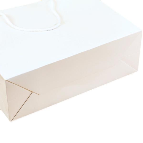 Sacos de papel de compras de papel de boutique de papel marrom biodegradável reciclado
