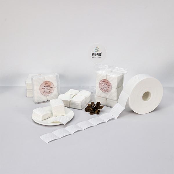 500pcs/bag Lint Free Nail Pads OEM Carré Pads de coton pour les ongles élimineur de vernis
