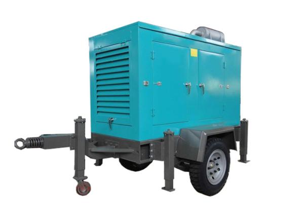 Poder 100kva Genset bonde de Lovol do reboque móvel com roda, geradores do Portable de Cummins