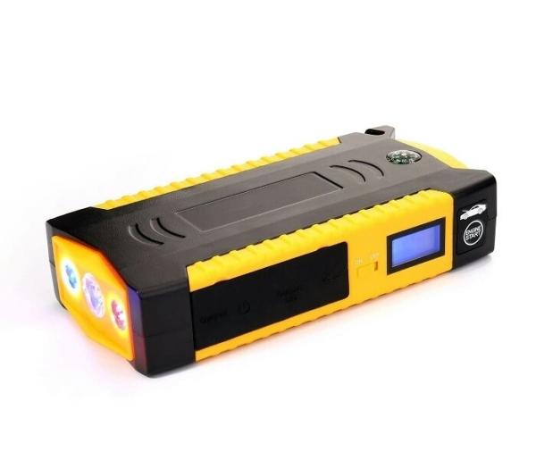 Portable Vehicle Battery Jump Starter With LCD Display / Fireproof ABS