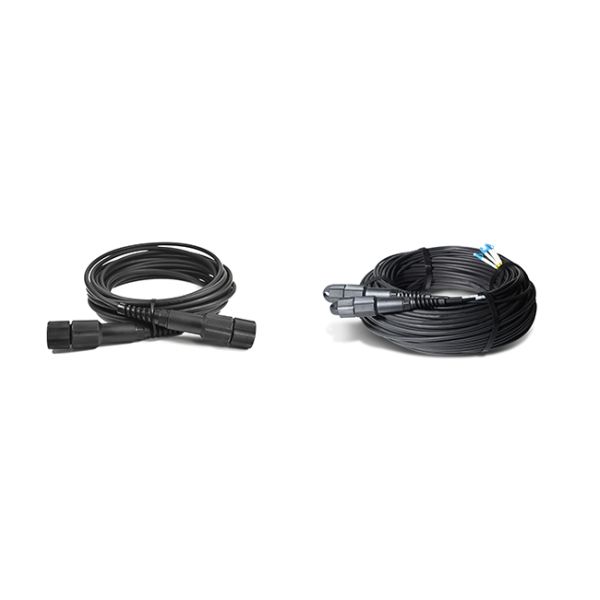 Outdoor Armoured Fiber Optic Cable Assemblies PDLC to LC Fiber Optic Patch cable for RRU BBU ZTE