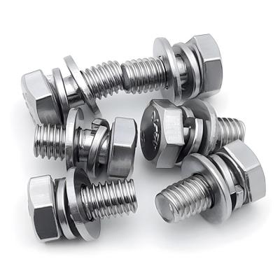 M2 - M16 Stainless Steel Hexagon Screw Customized Stainless Steel Hex Head Bolts