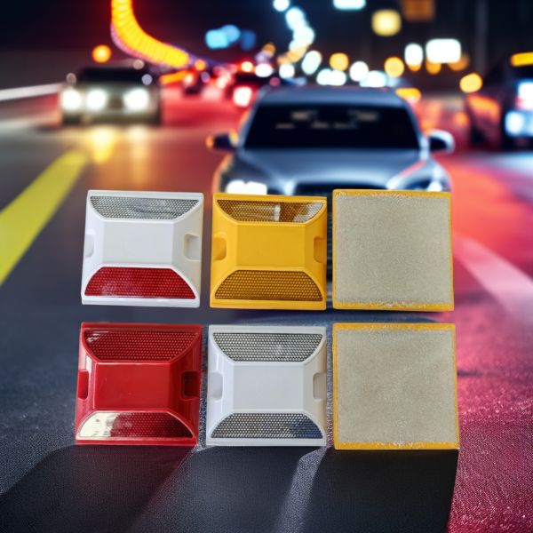 Plastic and ABS Road Stud Suitable for Highway Pavement Marking and Nighttime Road Safety Enhancement