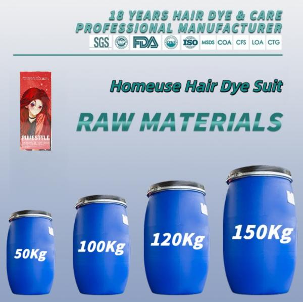 Purestyle Semi Permanent Hair Dye Kit Raw Material Herbal Formula Organic Hair Color Cream for Home Use OEM Available