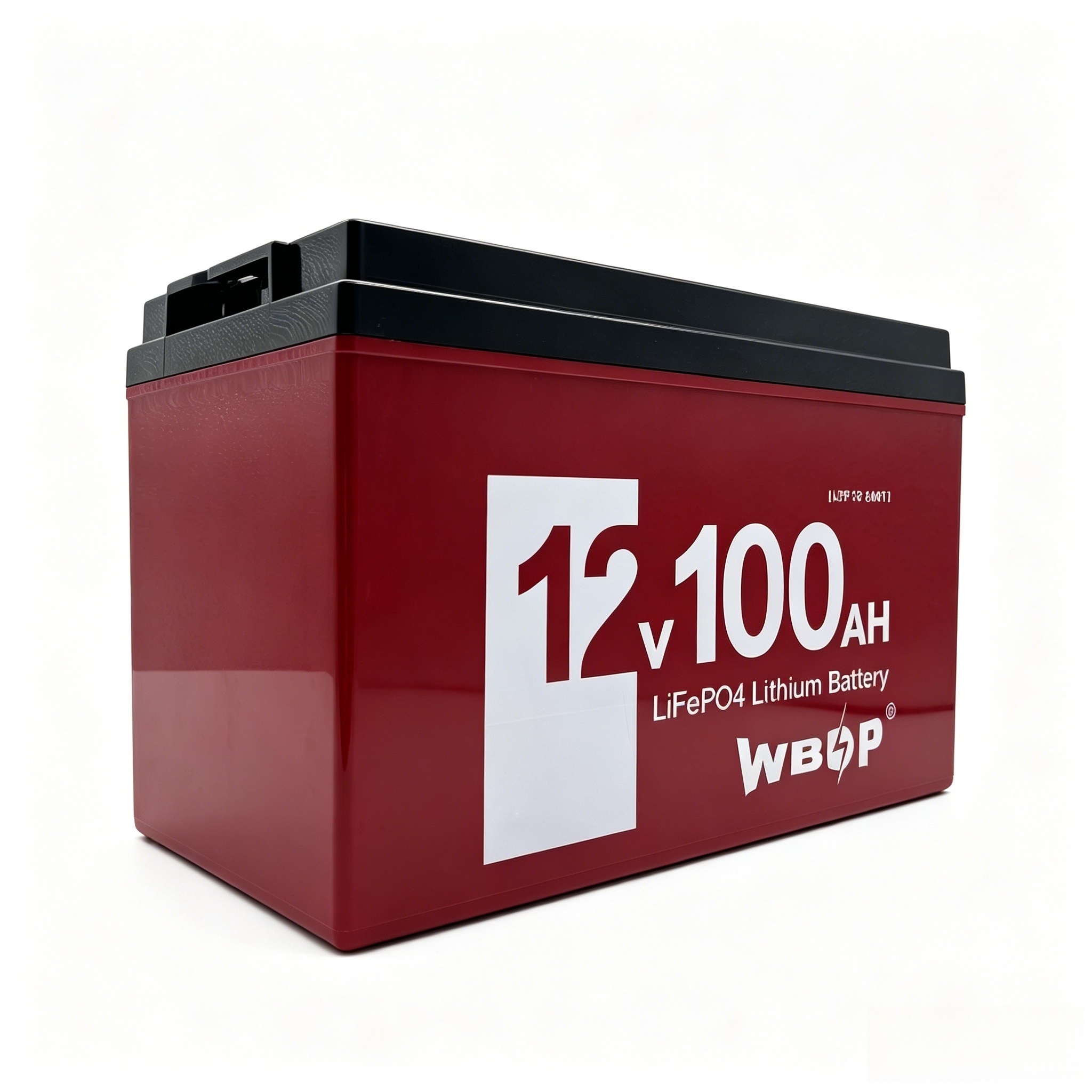 Rechargeable 12.8V 100Ah LiFePO4 Battery Square Lithium Iron Phosphate Battery