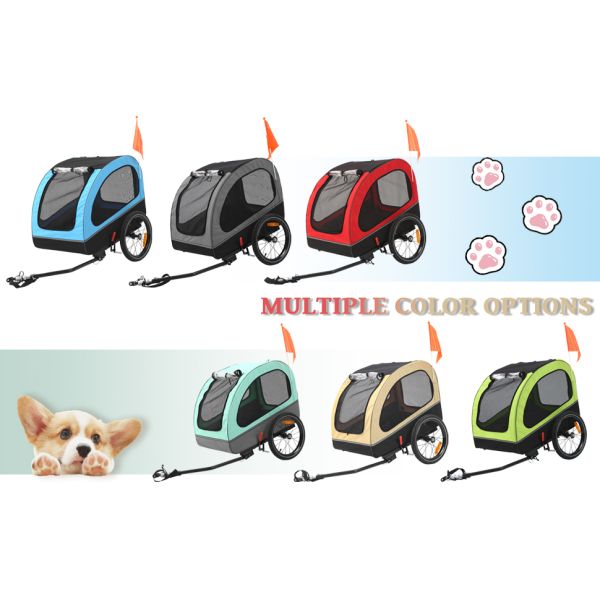 Dog Trailer, Medium Dog Buggy, Bicycle Trailer for Small and Medium Dogs Under 88 lbs